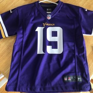 Youth large NFL Vikings #19 Thielen jersey never worn with original tags